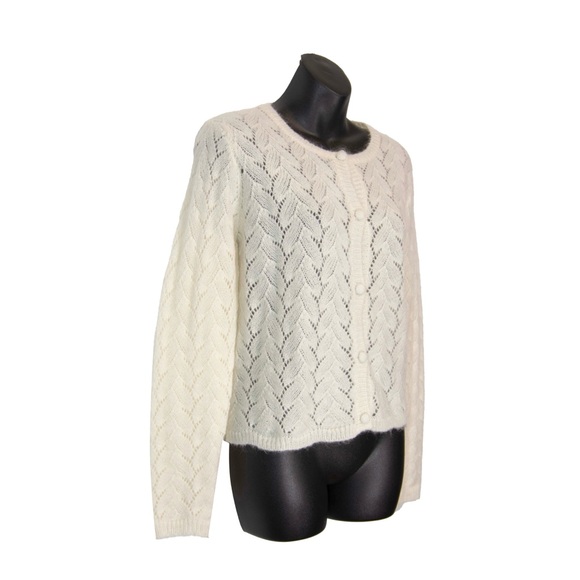 NWT Calie Paris Knitwear Mohair Maud Cardigan - Picture 2 of 6